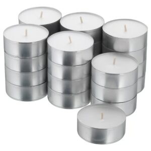 Podgrzewacze Bezzapachowe Tealight MAXI (24 szt.) - Duże 57 mm – Czas Palenia 9h