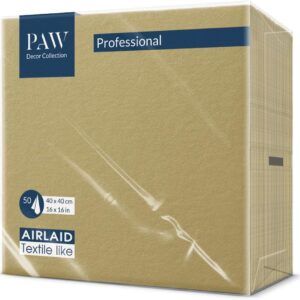 Złote Serwetki Flizelinowe Airlaid 40x40 cm (50 szt.) – PAW | Kup na własność