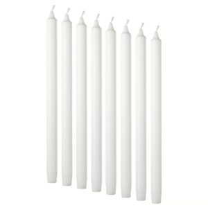 Świece Stołowe Bezzapachowe 100% Stearyna Długie 35 cm (8 szt.)